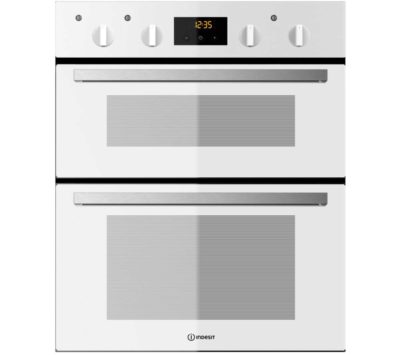 INDESIT  IDU 6340 Electric Built-under Double Oven - White